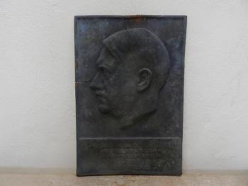Masivn bronzov relif A. Hitler, originl