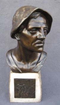 Busta hutníka , zn. Adolf Josef Pohl Busta hutníka , zn. Adolf Josef Pohl