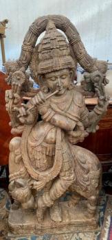 Dřevěná socha Asie 